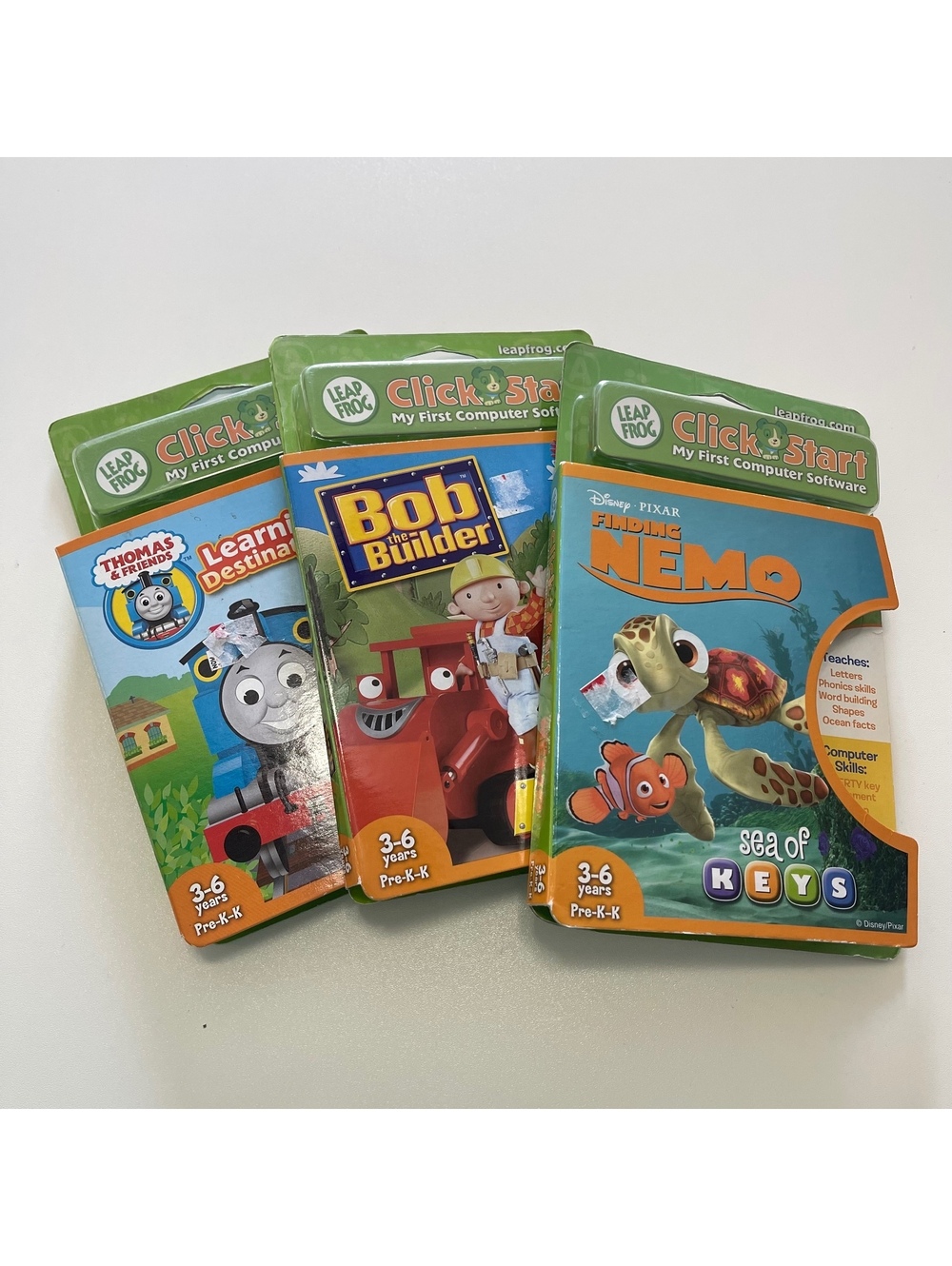 Leap Frog Click Start Pre-K/K 3-6 Years Bundle